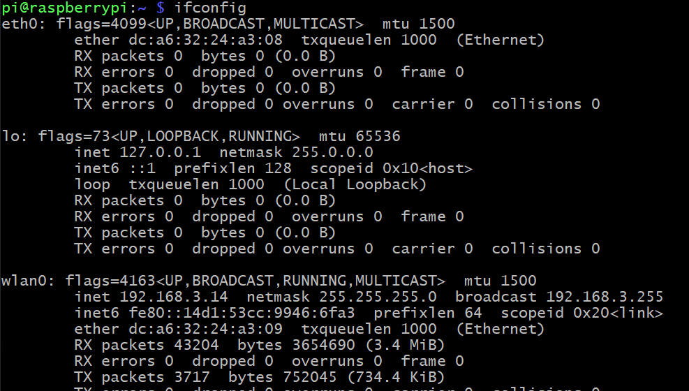 ifconfig